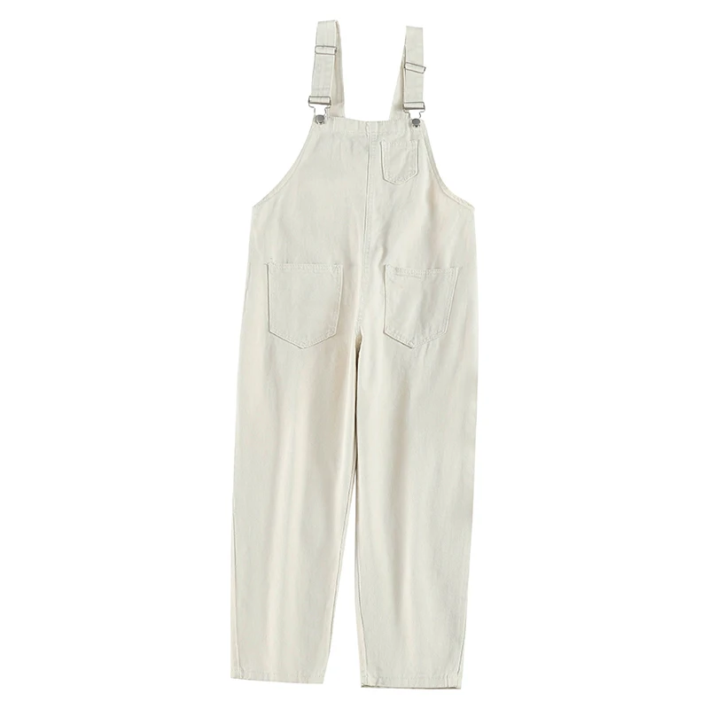 

Suspender Cute Japanese Style Small 2021 Summer New Retro Easy Matching Jeans Loose Straight Cropped Pants