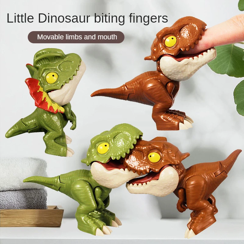 

Finger Dinosaur Anime Action Figures Toys Funny Dino Eggs Creative Tricky Tyrannosaurus Model Fidget Toy Action Figure