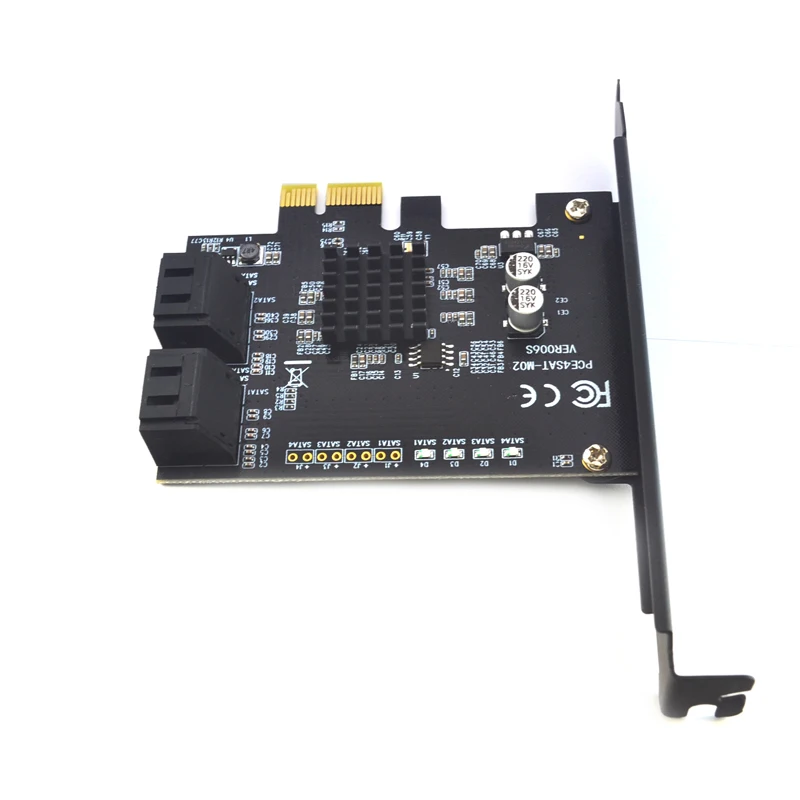 Плата контроллера Marvell 88SE9215 плата с 4 портами SATA III PCI Express поддержка материнской