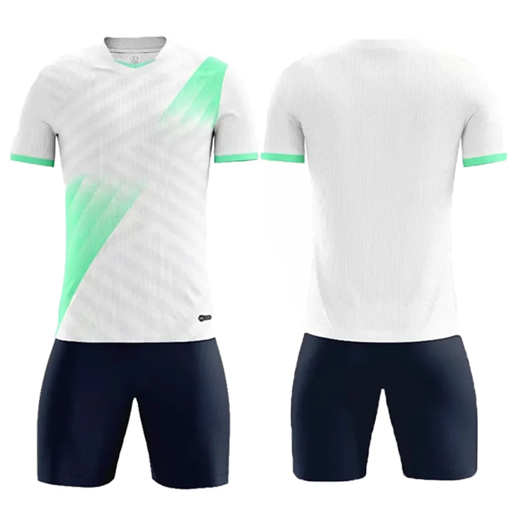 

Новинка 2021, индивидуальный футбольный костюм для взрослых и детей, Быстросохнущий футбольный тренировочный костюм «сделай сам», футболка с...