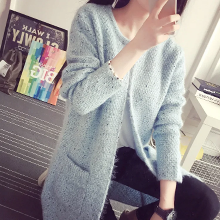 

2019 Autumn Winter Sweater Women Fashion Long Sleeve Loose Knitting Cardigan Sweater Women Knitted Female Cardigan Pull Femme