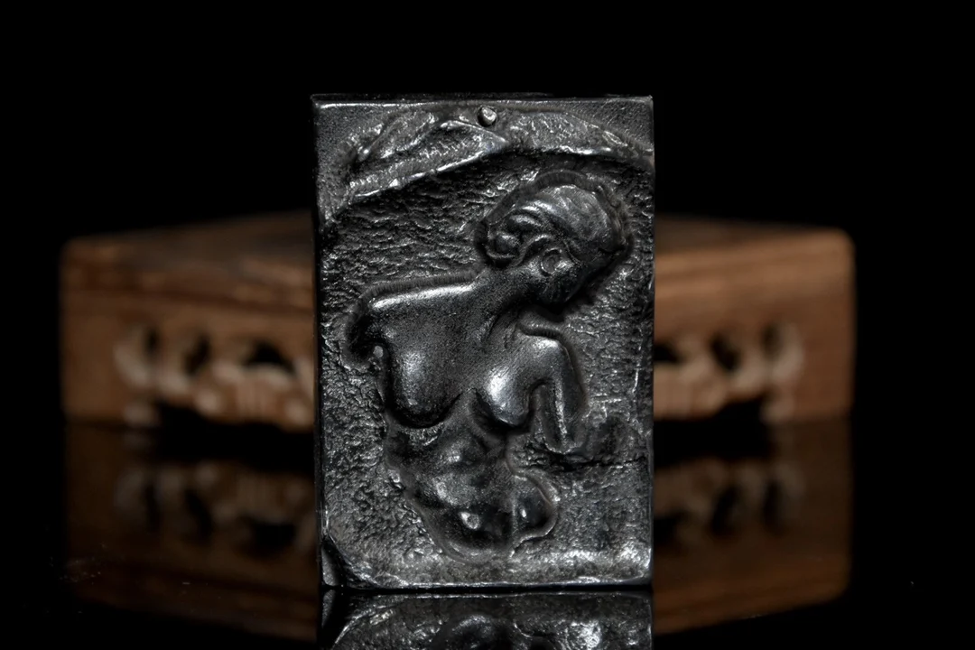 

Collection of old meteorite Hongshan culture painting