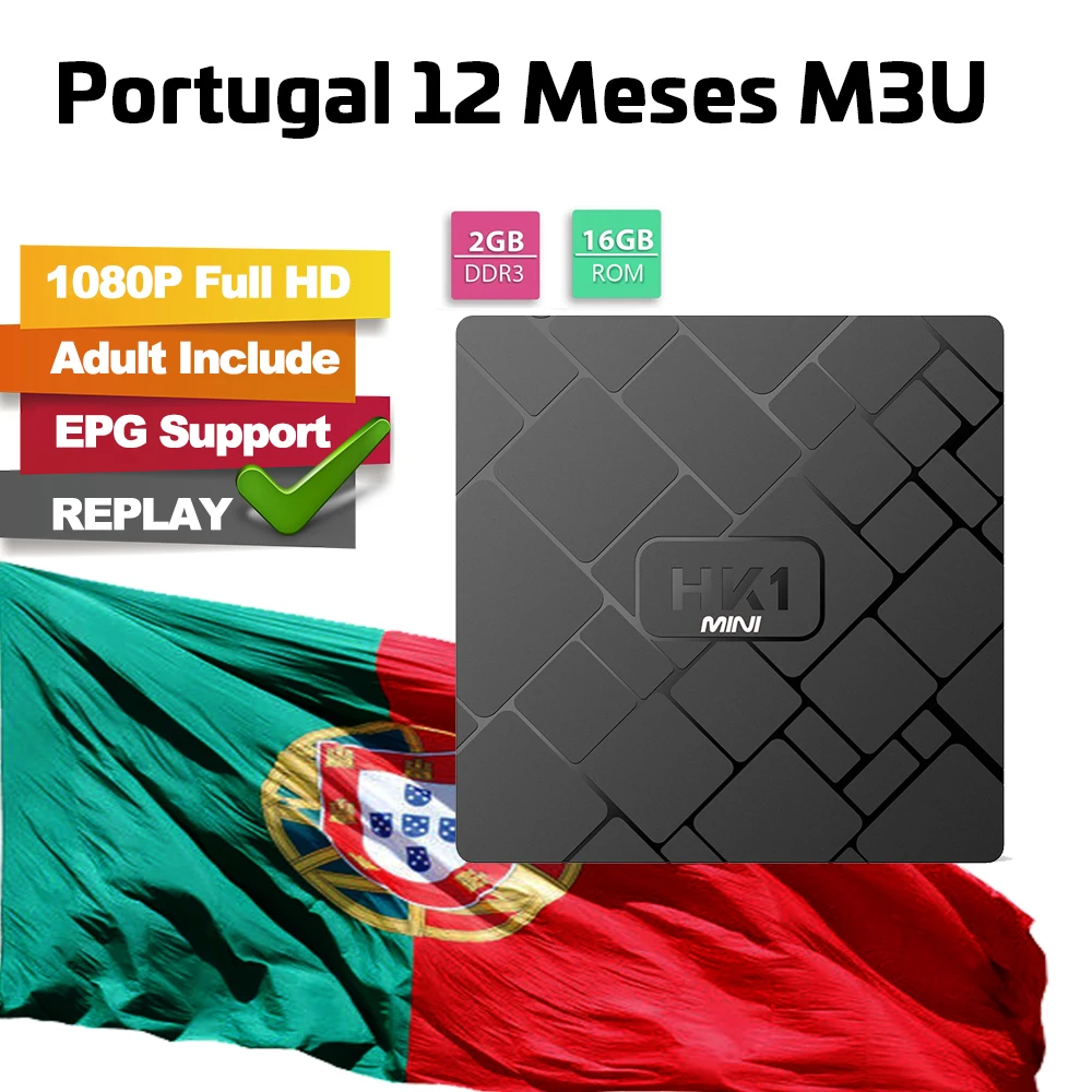 HK1 мини 2 + 16G TV Box португальский польский Немецкий Итальянский Испанский Арабский