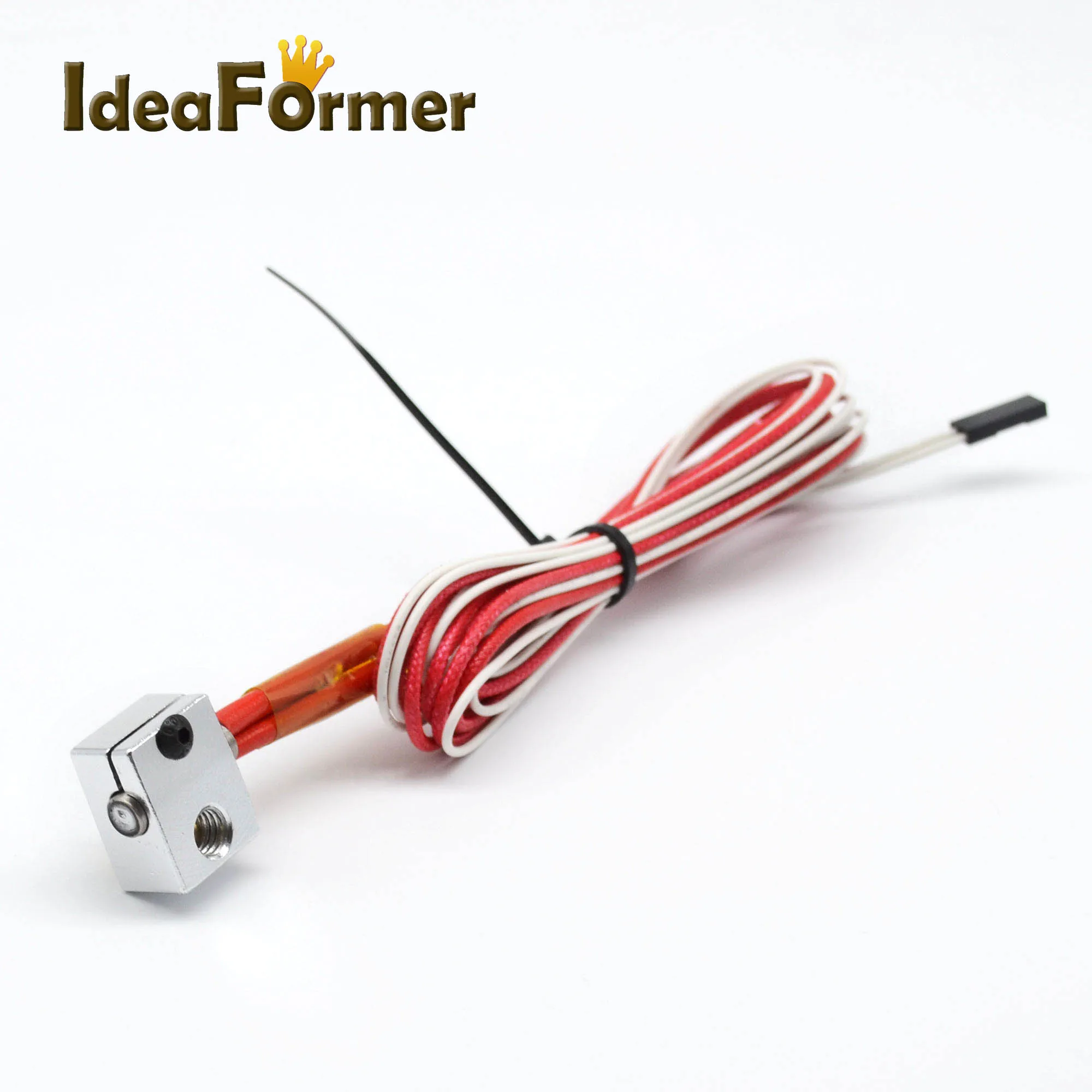 

V6 Heating Aluminum Block +Thermistor With 2 Pin +Ceramic Heater 12V 24V 40W for V6 J-head Hotend 3D Printer Parts