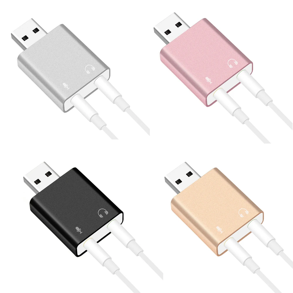 Внешний USB 7,1 адаптер звуковой карты USB аудио карта 3D стерео джек 3,5 мм ухо микрофона карта для интернет-ощущений прямая трансляция