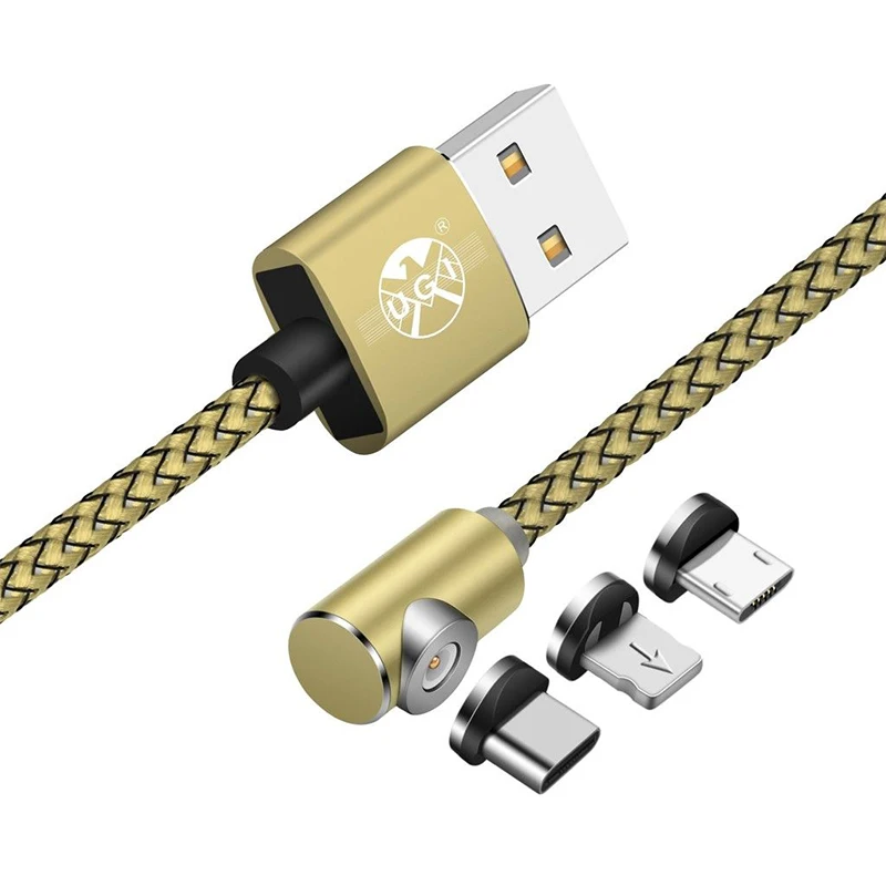 360 ° l-образный Магнитный usb-кабель для зарядного устройства для iPhone samsung Android Lot