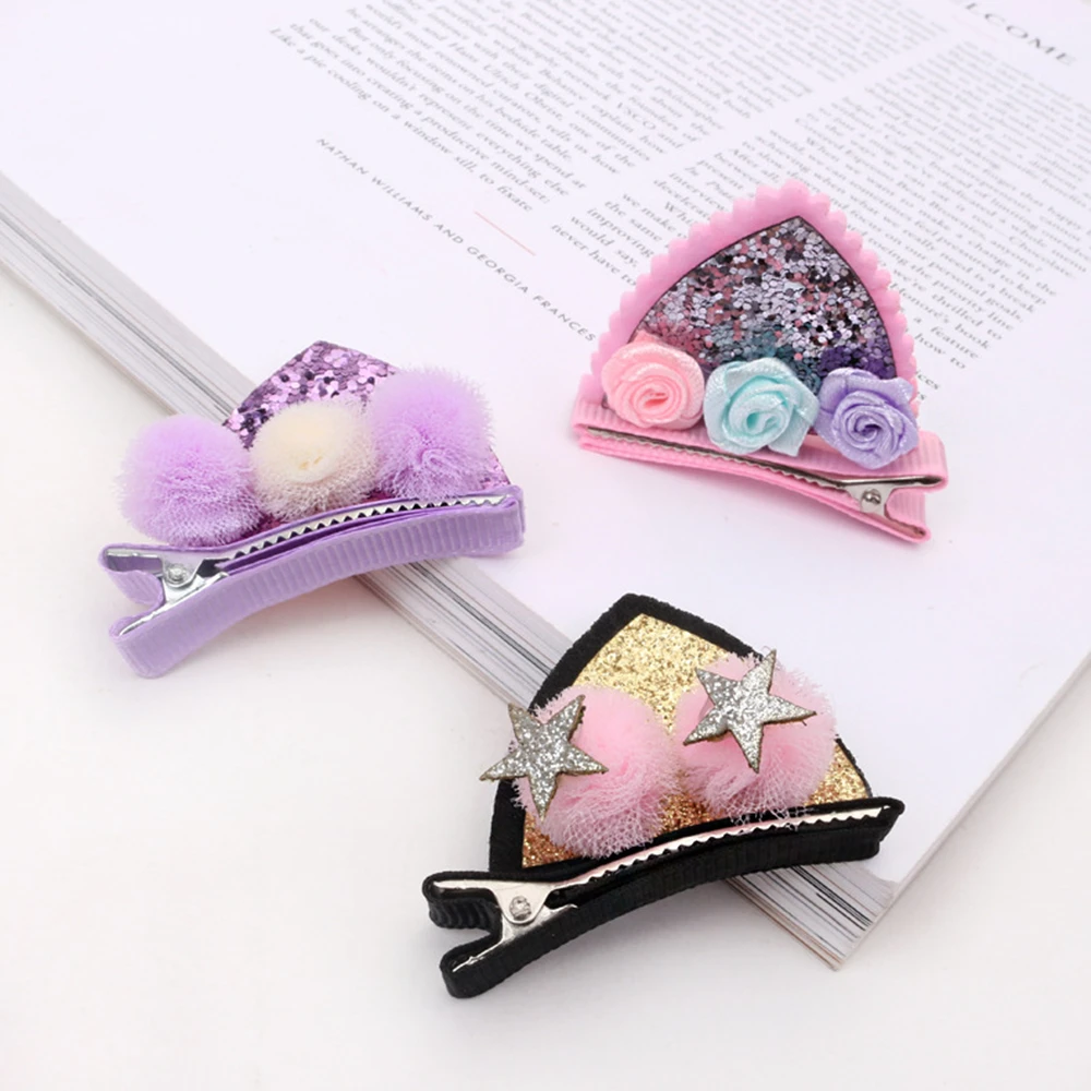 Набор прикольных заколок для девочек 2 шт/уп. |