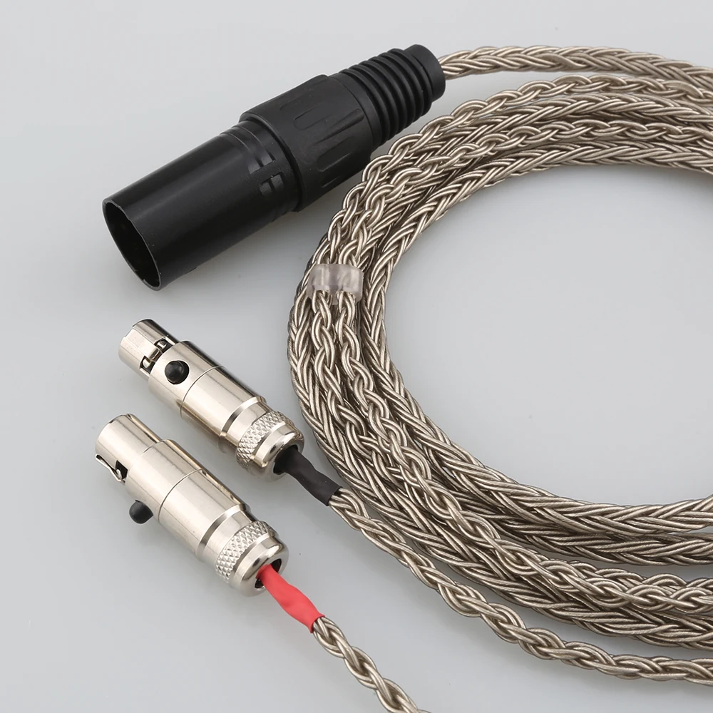 16-ядерный HIFI 4pin occ 2 5 3 4 мм XLR сбалансированные наушники с посеребренным кабелем