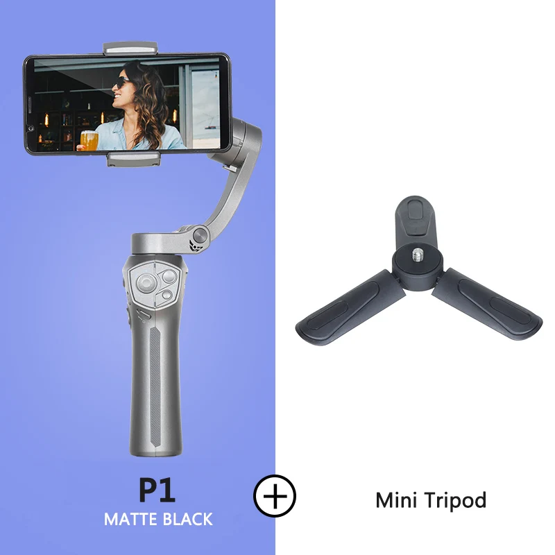 P1 Mini Tripod BENRO P1 3 оси смартфон Gimbals стабилизатор P1 ручной Gimbal стабилизатор для Gopro iPhone huawei XiaoMi - Цвет: P1 Mini Tripod