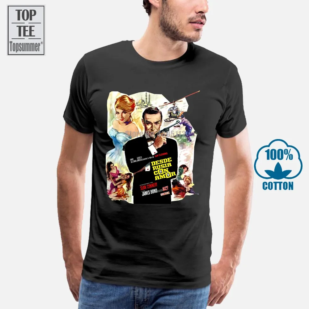 

007 James Bond T Shirt Girl T-Shirt Summer Men Motorcycle White T-Shirt Cotton Men T-Shirts Hip Hop T Shirt Vintage Tshirt A0008