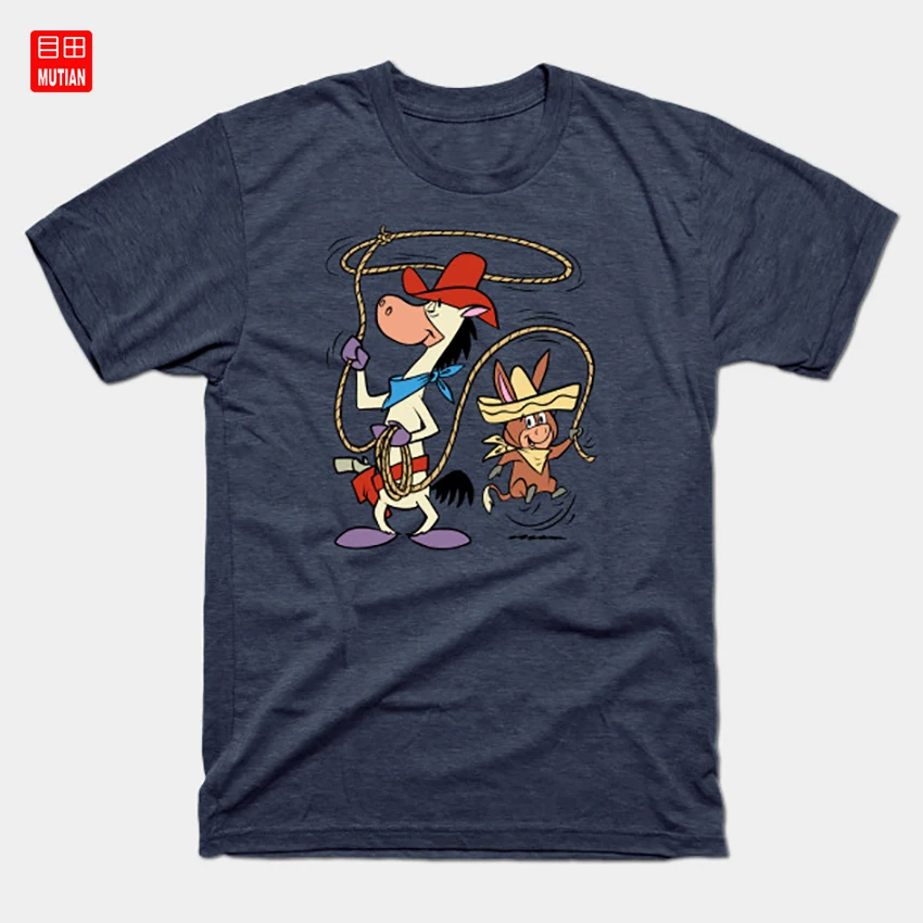 Футболка Quick Draw McGraw &amp Baba Looey Юмористическая забавная ковбойская ретро-футболка