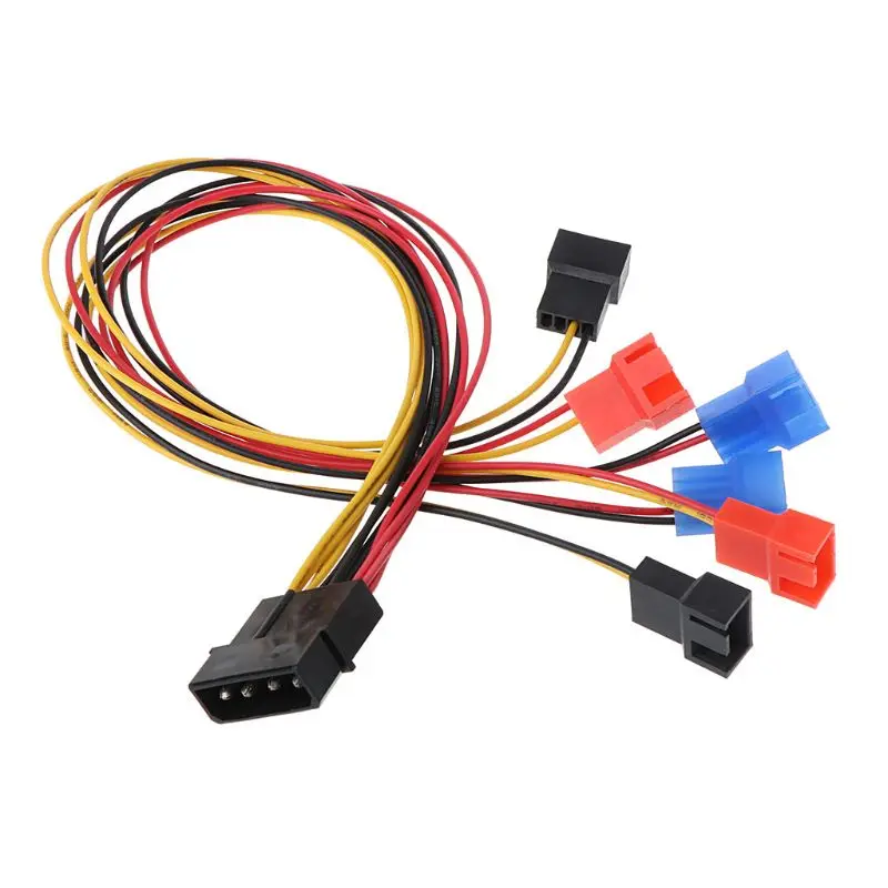 4 контактный IDE/SATA Molex на 6 Порты и разъёмы Вентилятор охлаждения 2 Сплиттер Pin код
