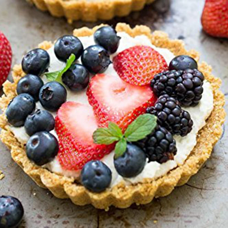 Домашние Silcone мини-пирог Пан Мини Киш/пирог 6 cavity рифленая тарталетка