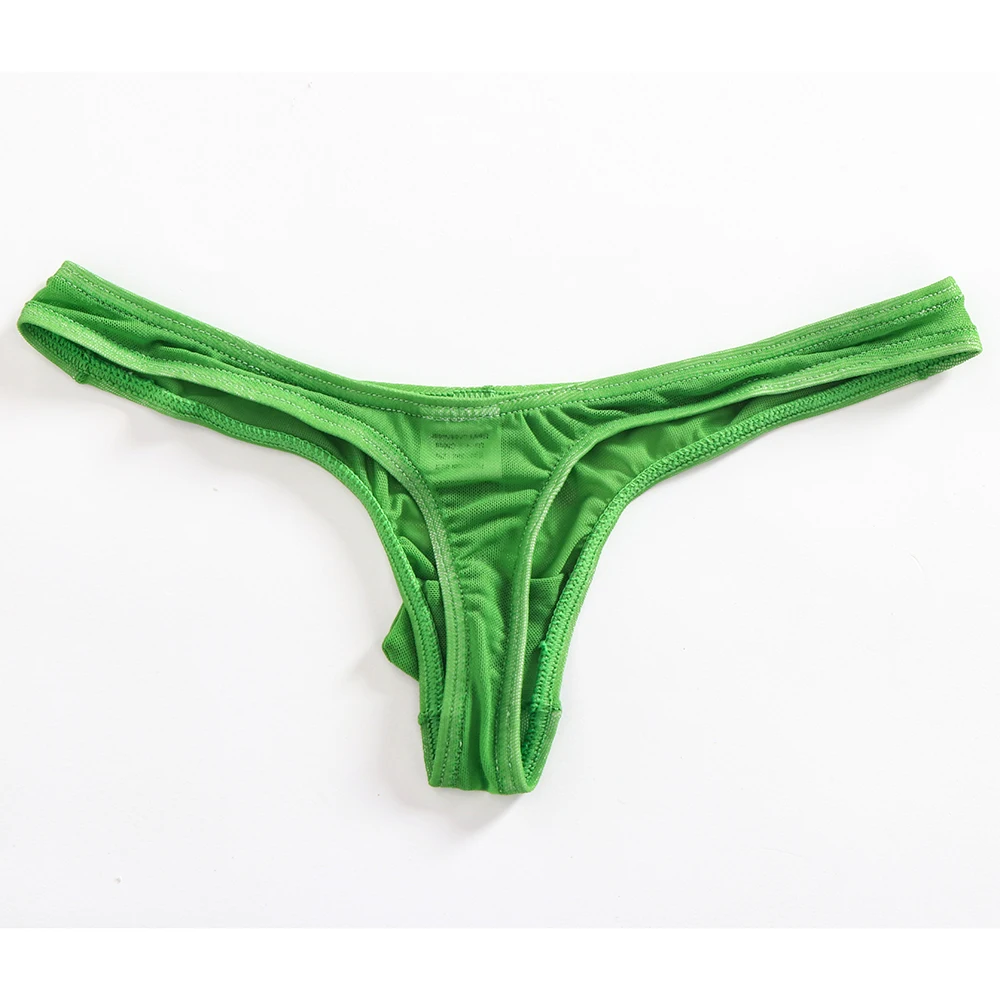 

Men's Mesh Thong Man Underwear Bikinis Bulge Pouch G-string T-Back Tanga Hombre Men Lingerie