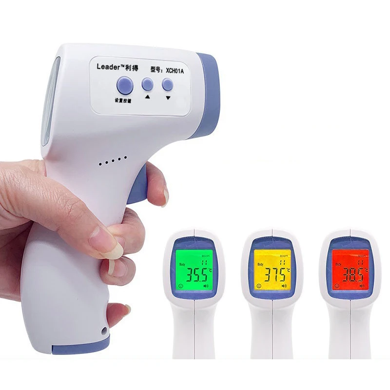 Термометр для лба с трехцветной подсветкой пальцевой пульсоксиметр OLED дисплеем