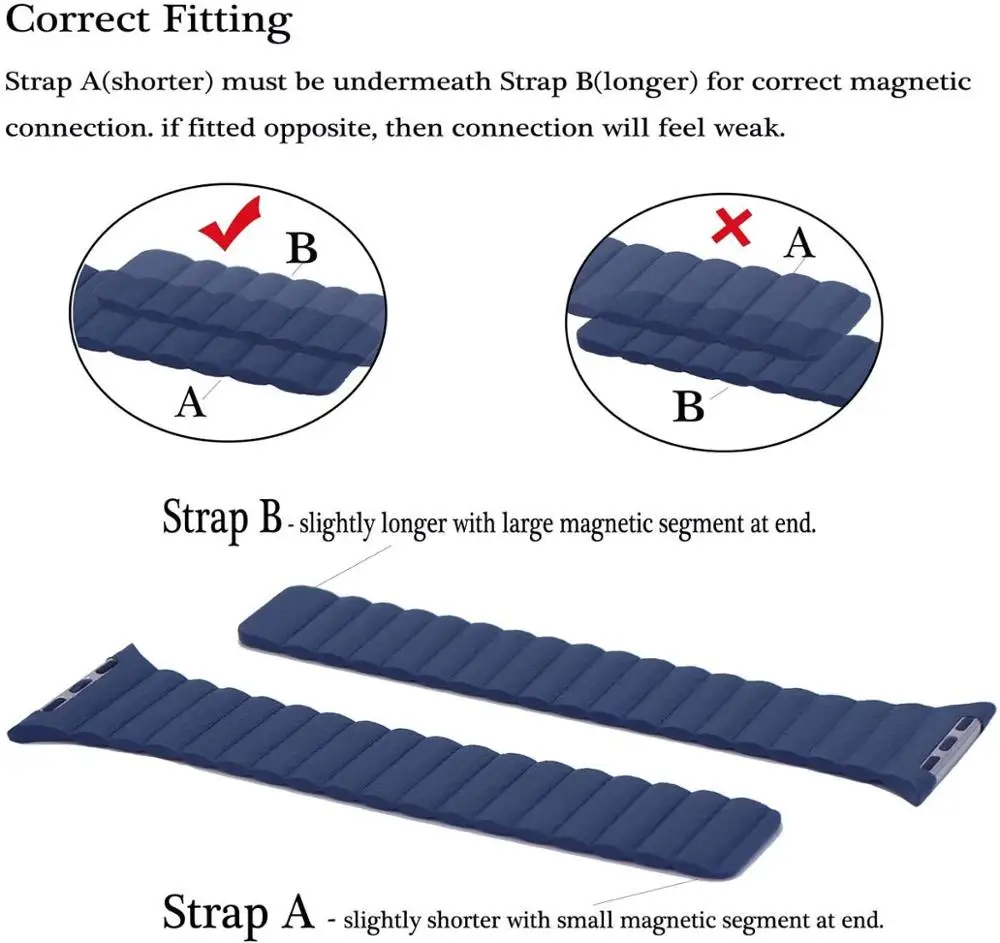 

Leather loop for Apple Watch band 44mm 40mm iWatch band 38mm 42mm Magnetic smartwatch bracelet apple watch strap series 3 4 5 se