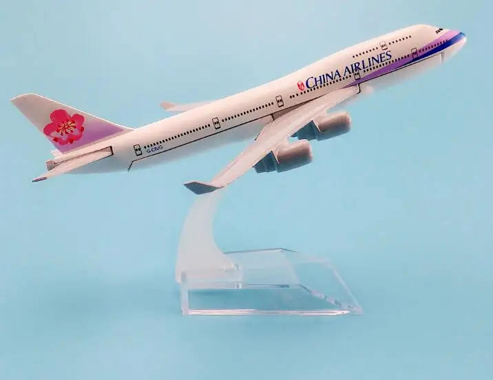 Самолет из металлического сплава 16 см модель самолета Боинг 747 400 авиакомпании China