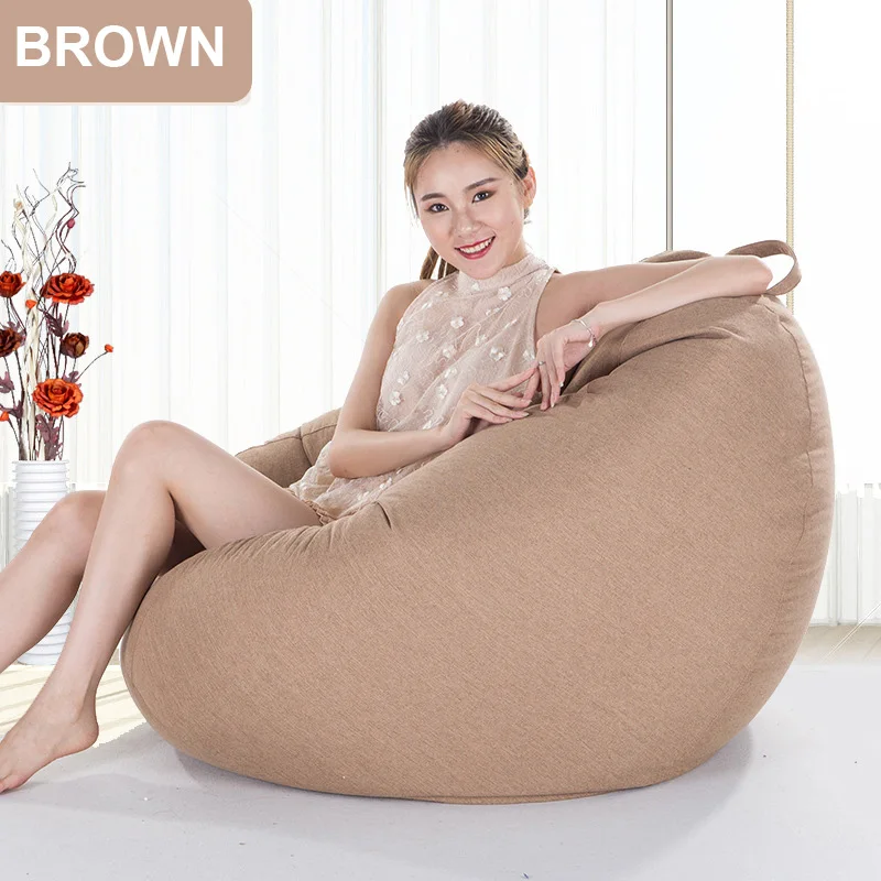 

Waterproof Oxford Fabric Bean Bag Sofa Cover Sofa Seat Living Room Furniture Without Filler Beanbag Bed Pouf Puff Couch Tatami
