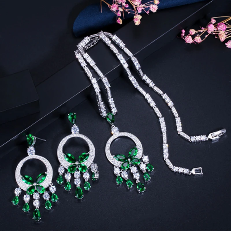 ThreeGraces красивый желтый кубический циркон камень большая длинная бабочка висячие