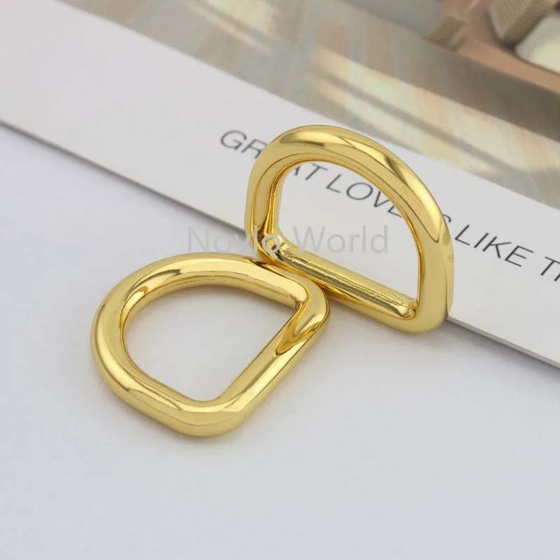 Nolvo World 4 colors 24*19.5mm welded metal D ring bag handle buckles 1 Inch d rings sewing DIY leather craft | Багаж и сумки