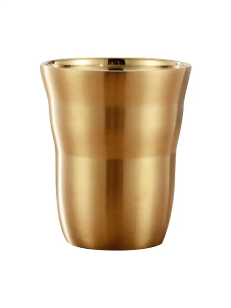 6 шт. корейский 304 из нержавеющей стали двойной рот пивная кружка кофейная чашка