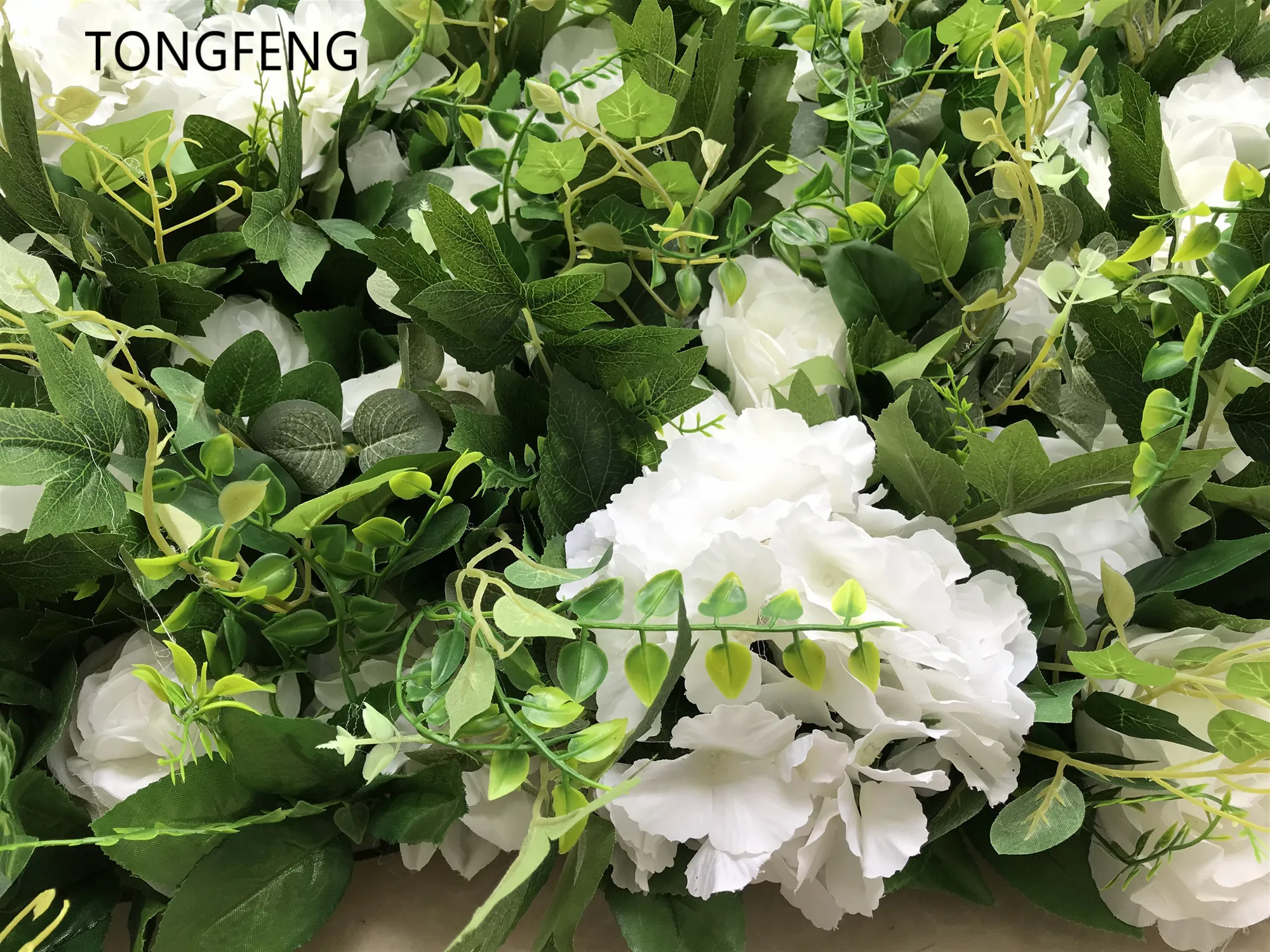 TONGFENG 10 шт./лот тропические растения 3D стены цветок бегун свадебные искусственные зеленые растения свадебное оформление украшение