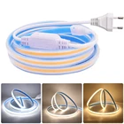 AC 220 В COB светодиодный светильник IP67 Водонепроницаемый FOB светильник 280 светодиодовм Регулируемая Гибкая светодиодная лента веревка светильник RA 90 3000K 4000K 6000K