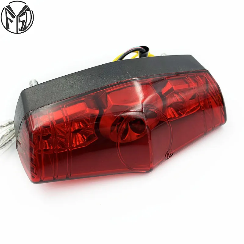 Универсальный светодиодный задний фонарь стоп-сигнал для мотоциклистов 12 В