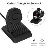 1m usb charger cable cradle smart watch charging dock station for suunto 7 smartwatch replacement charging stand adapter black