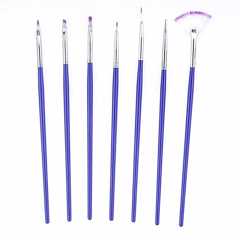 Набор кистей маникюрные для рисования 7 шт. нейл-арта точечные дизайнерские щетки