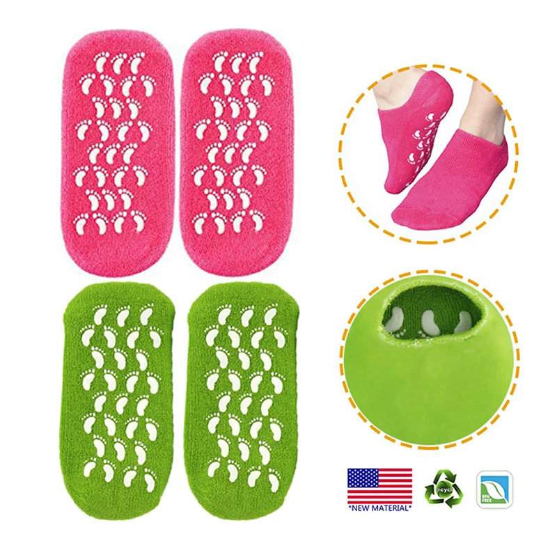 Увлажняющие гелевые спа-носки профессиональные для увлажнения и смягчения