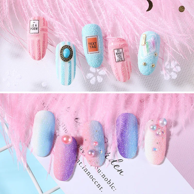 Сахарная пудра для дизайна ногтей блестящий Звездный свитер конфеты Пыль