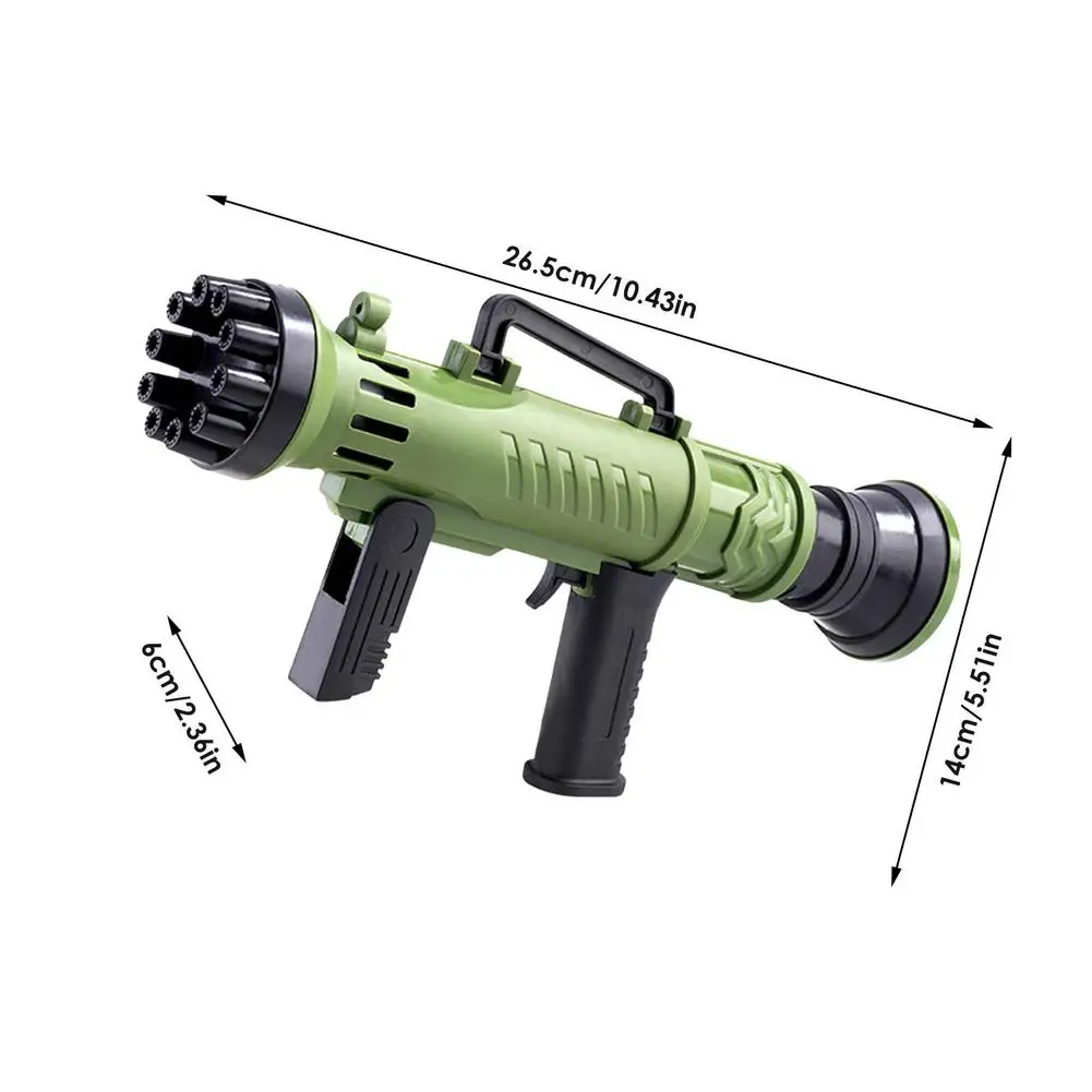 

Soap Bubbles Gatling Bubble Gun Mini Toy Machine Water Gun With Soap Kids Automatic Gatling Bubble Gun Maker Swimming Toys