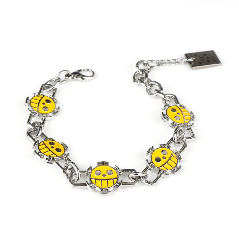 

Anime Charm Bracelet Luff Smile Face Trafalgar Law Bangle Bracelet