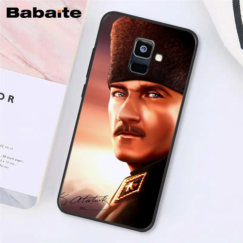Babaite Turkey Mustafa Kemal Ataturk Phone Case For Samsung Galaxy A7 A50 A70 A8 A3 A6 A6Plus A8Plus A9