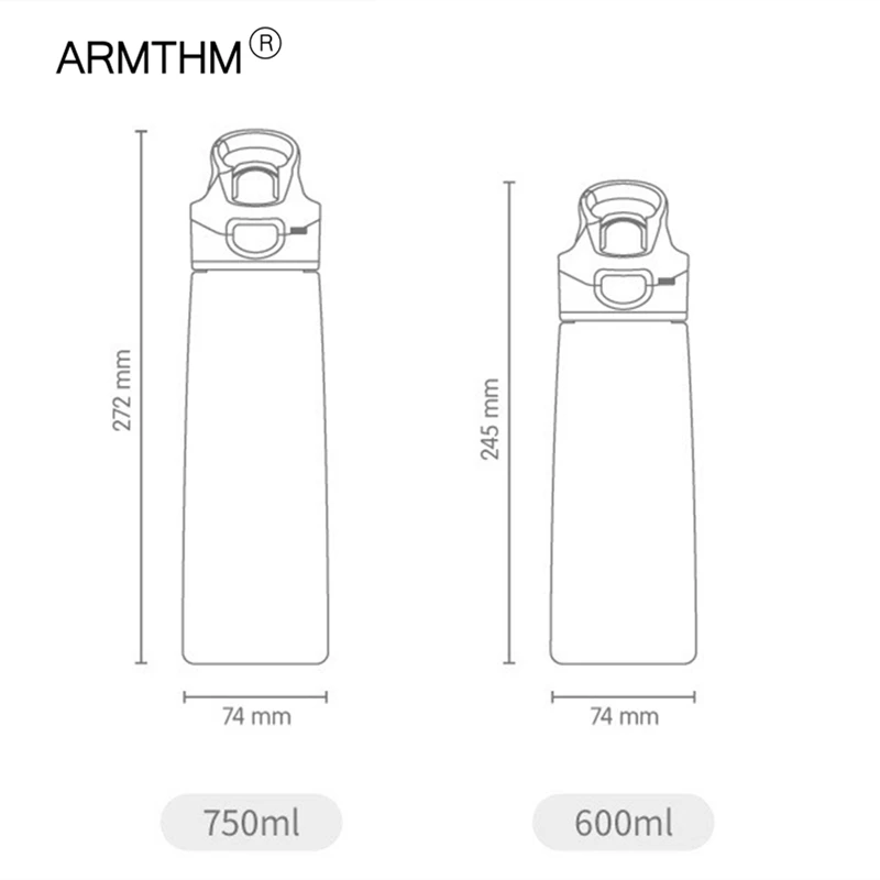 750/600ML Whey Protein Powder Shaker Sport Bottle For Water Bottles With Straw Outdoor Travel Portable Drinkware Plastic Tritan | Дом и сад