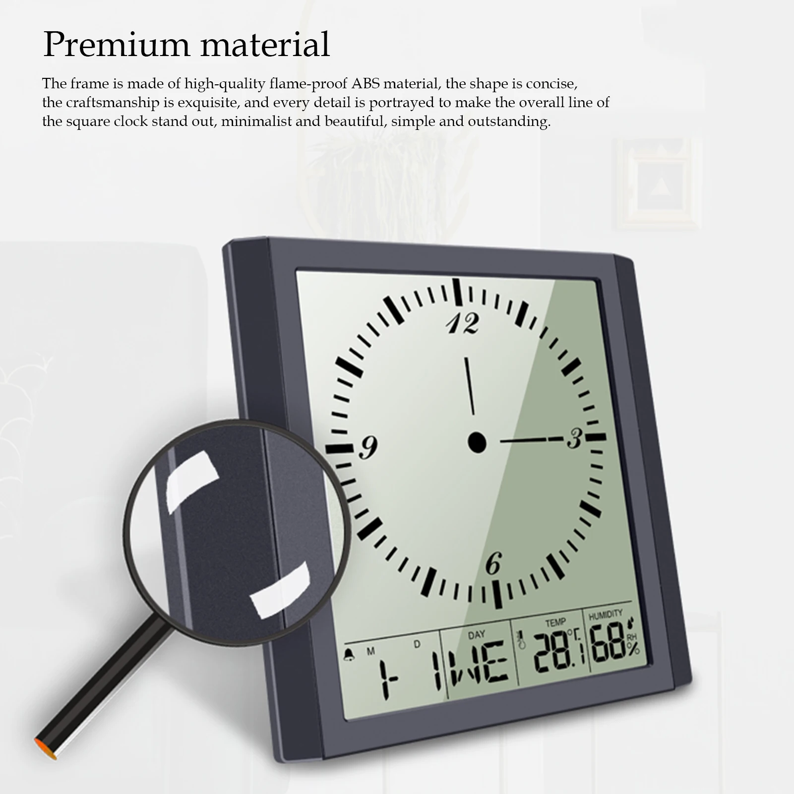 Электронный цифровой измеритель температуры и влажности с ЖК-дисплеем комнатная