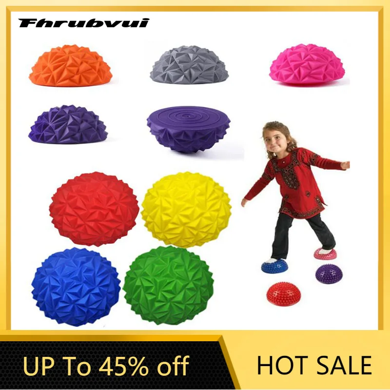 

Hemisphere Yoga Ball Stepping Stones Children's Sensory Balance Toys Adult Children's Sports Fitness Entertainment Massage Toys