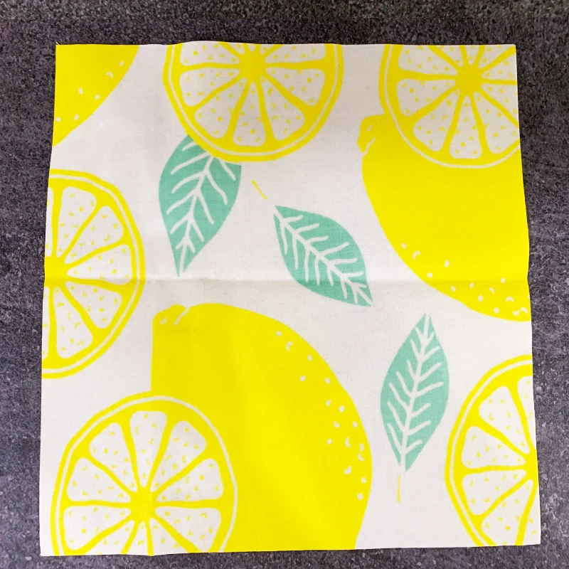 Lemon1PC L Пчелиный воск обертка Экологичная многоразовая пищевая обертка устойчивая пчелиный воск обертка для хранения пищевых продуктов Органическая обертка Замена для сэндвича - Цвет: Lemon1PC L