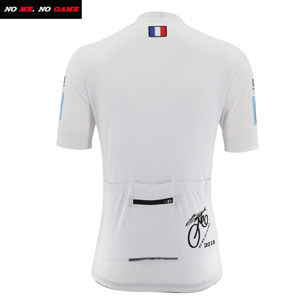 Новинка 2020 нет меня игры Велоспорт Джерси Белый для мужчин young leader велосипедная