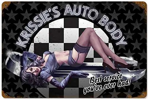 Винтажный стильный постер в виде девушки со смертельной угрозой автомобильный