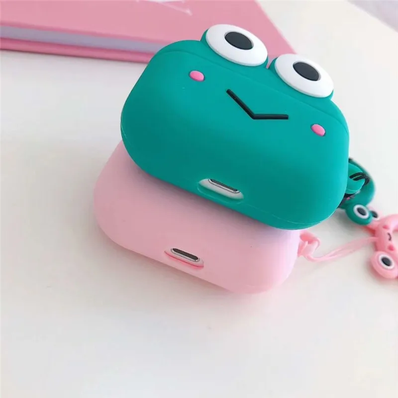 3D Беспроводная Bluetooth гарнитура для Airpods Pro силиконовый чехол с милым котом