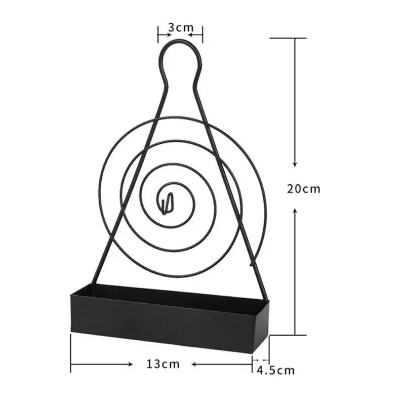 

Spiral Mosquito Coil Holder Iron Art Mosquito Coil Heat Resistant Insect Repellent Incense Rack Home Decor Holder Incense Holder