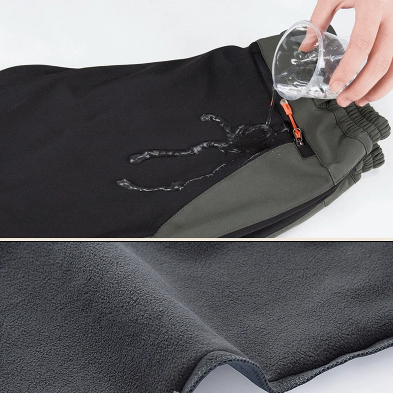 MSSNNG 5XL мужские теплые зимние брюки карго с флисовой подкладкой водонепроницаемые