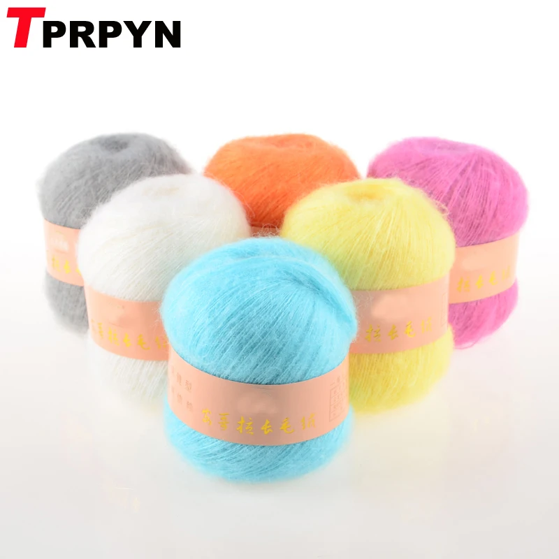 TPRPYN 400 г = 8 шт. ангольская мохеровая пряжа для вязания крючком плюшевая пышные