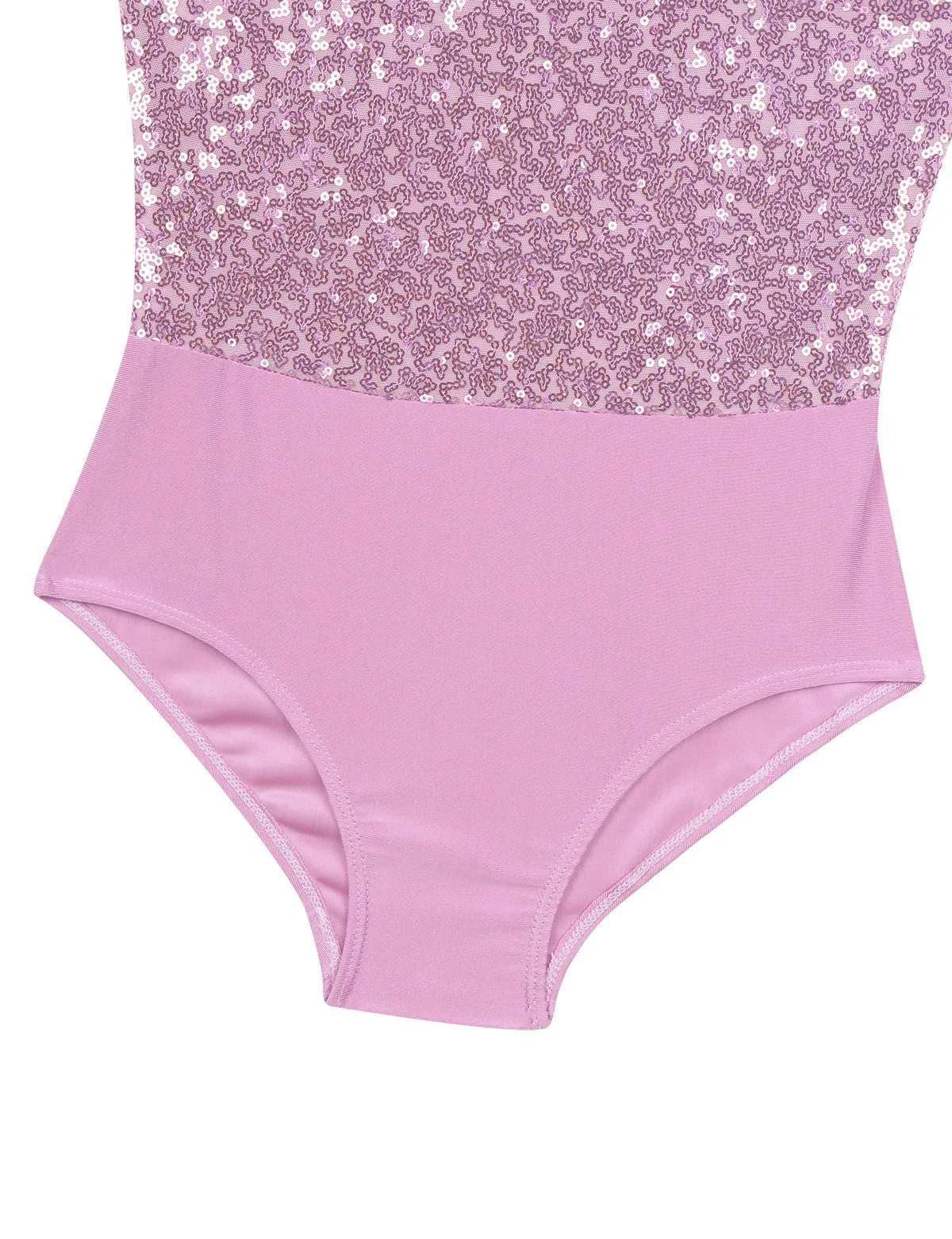 Шифоновый балетный купальник для девочек с блестками воротником холтером И