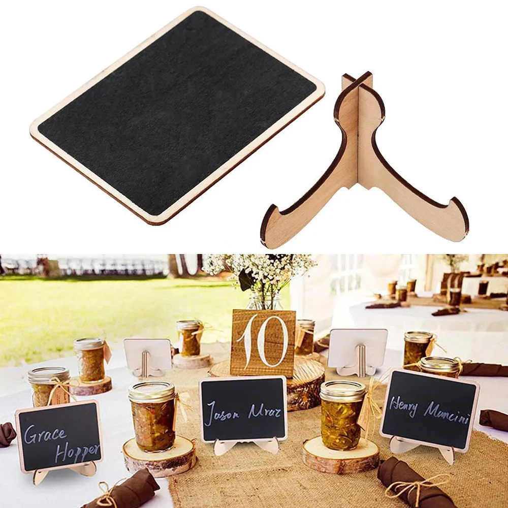 Мини доска для халата с подставкой 15 шт./36 шт. свадебные карты пиццы вечерние