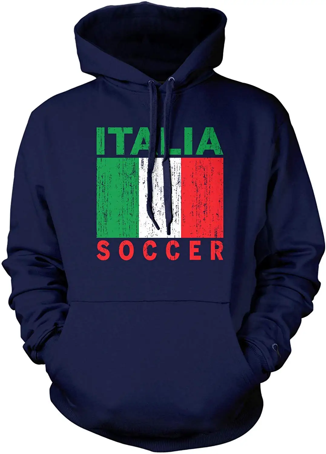 Amdesco Мужская Italia Футбол флаг Италии Итальянский футбол толстовка с капюшоном| |