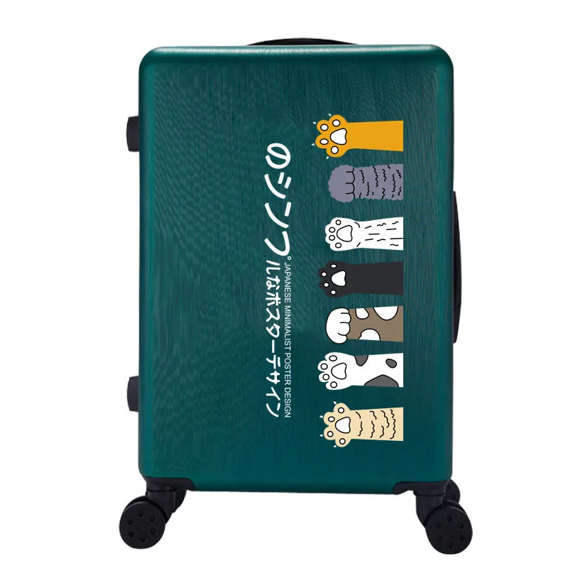 Cartoon female student trolley suitcase male small 20-inch trendy high-value 24-inch luggage mala de viagem maletas de viaje