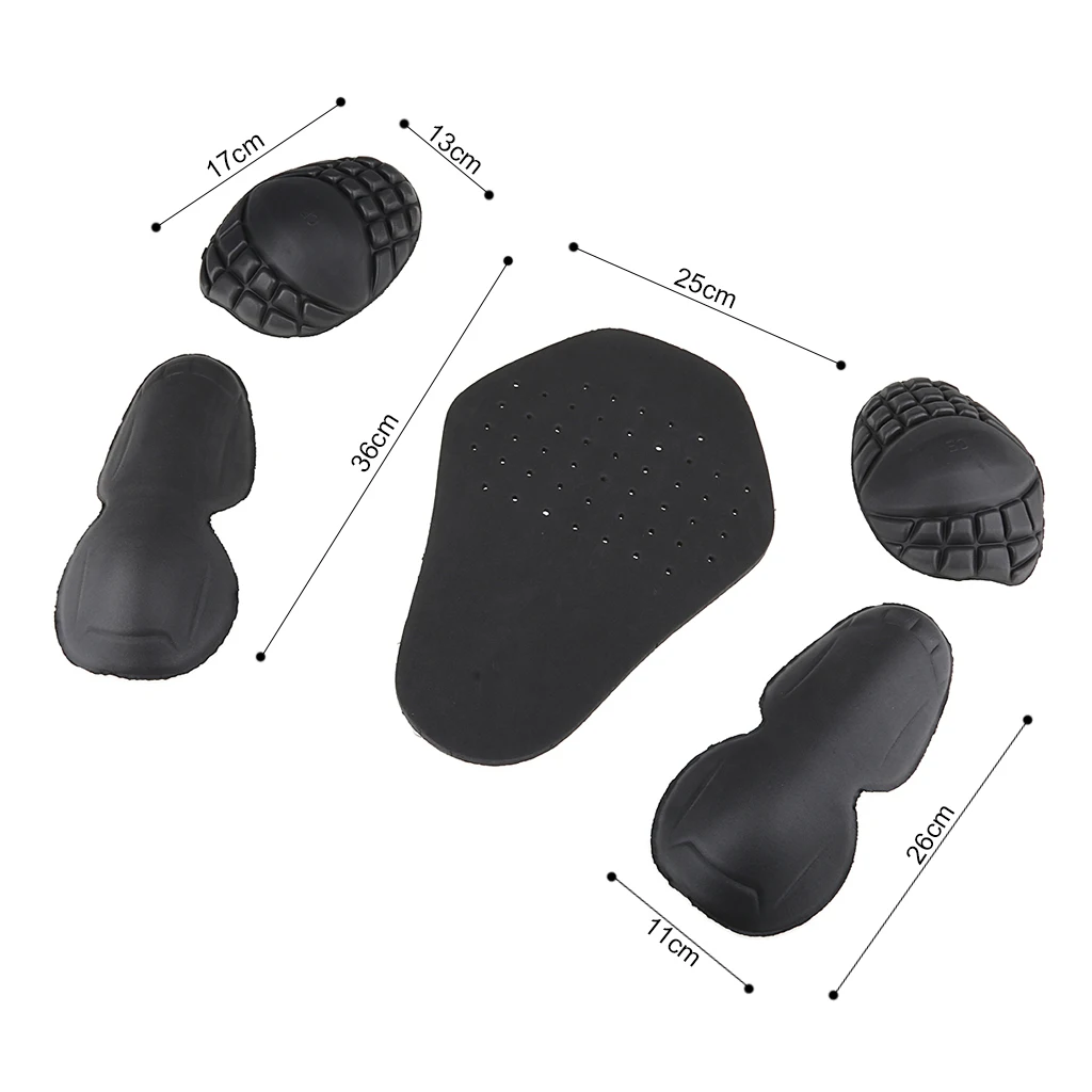 

Motorcycle Back Shoulder Elbow Protectors Motocross Armour Guard Pad Set